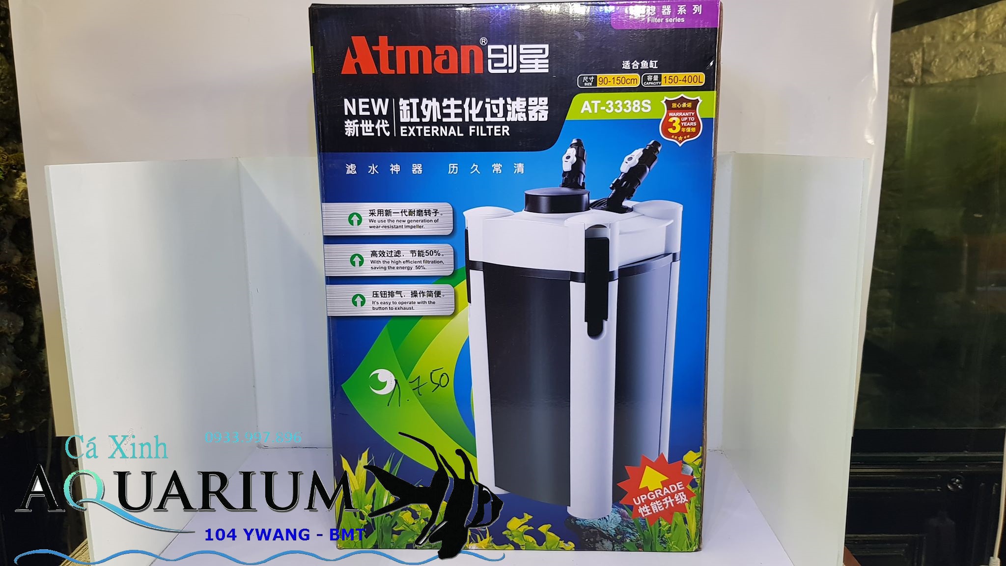 Lọc ngoài Atman AT 3338S