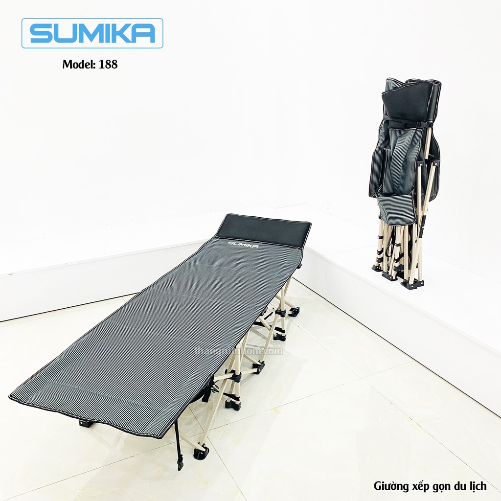 Giường xếp gấp gọn Sumika-188 (cho dân văn phòng, đi du lịch, trong nhà...)