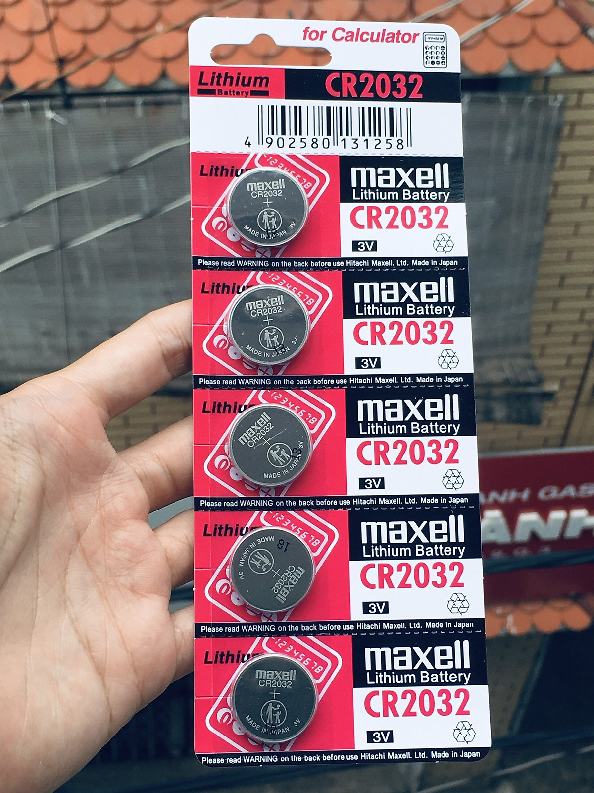 VỈ 5 VIÊN PIN CMOS MAXELL 2032/2025 -HT