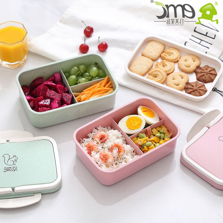 HỘP CƠM TRƯA VĂN PHÒNG 2 TẦNG HÌNH SÓC NHIỀU MÀU_Cà men Hộp cơm giữ nhiệt hộp cơm văn phòng hôp cơm trưa hôp cơm lúa mạch hộp cơm inox hộp đựng cơm hop com