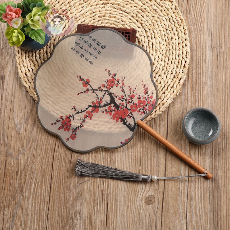 Quạt tròn cổ trang (nhiều mẫu)