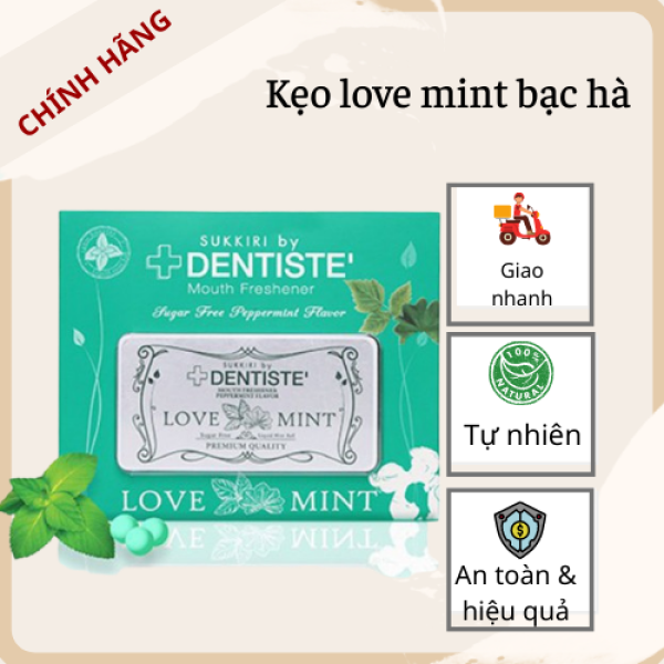 Kẹo Ngậm Thơm Miệng Bạc Hà Love Mint - Phòng The Tình Yêu BJ Thái Lan (hộp 20 viên)