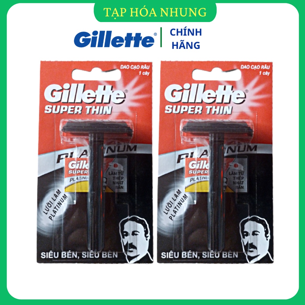 Gillette Super Thin Black-Handled Shaving Razor/Shaver (Free Razor Included)