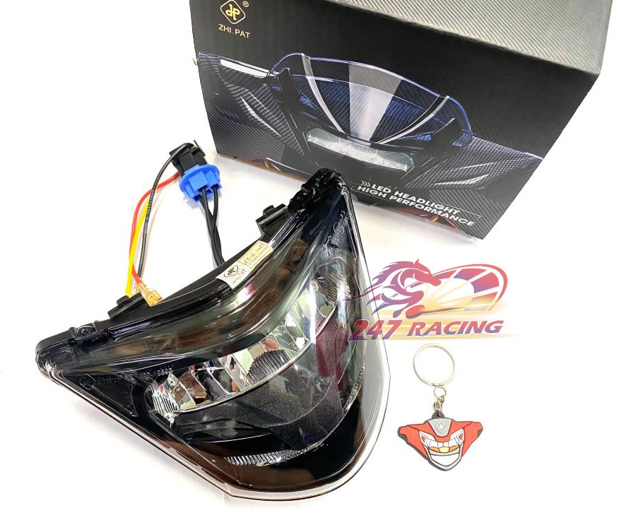 Chóa đèn Led Exciter NHỎ hiệu Zhipat xám khói siêu sáng cho xe máy...