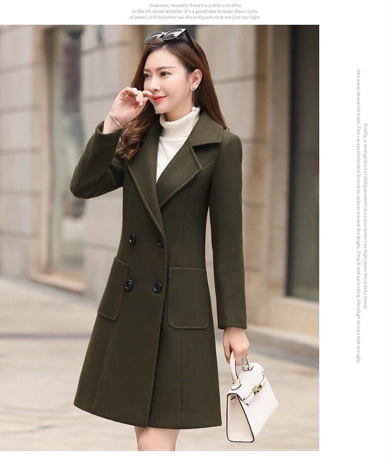 ÁO KHOÁC DẠ DÁNG DÀI CAO CẤP - YB2055