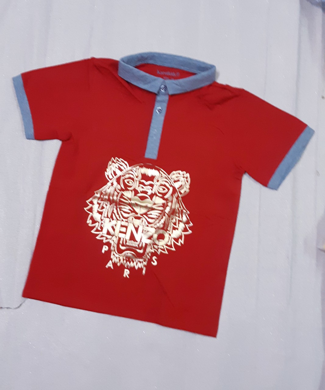 Áo thun có cổ cho bé trai size đại
