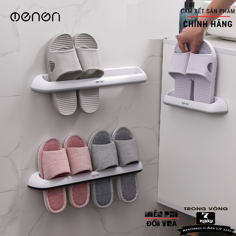 Giá treo khăn gắn tường nhà tắm siêu chắc chịu lực 5kg, Kệ để giày dép treo đồ phòng tắm thông minh Oenon