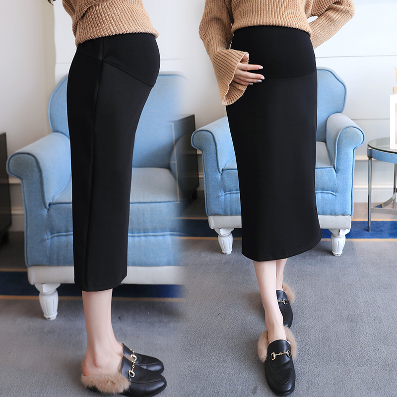 Chân váy bầu công sở thun dày dặn CV01