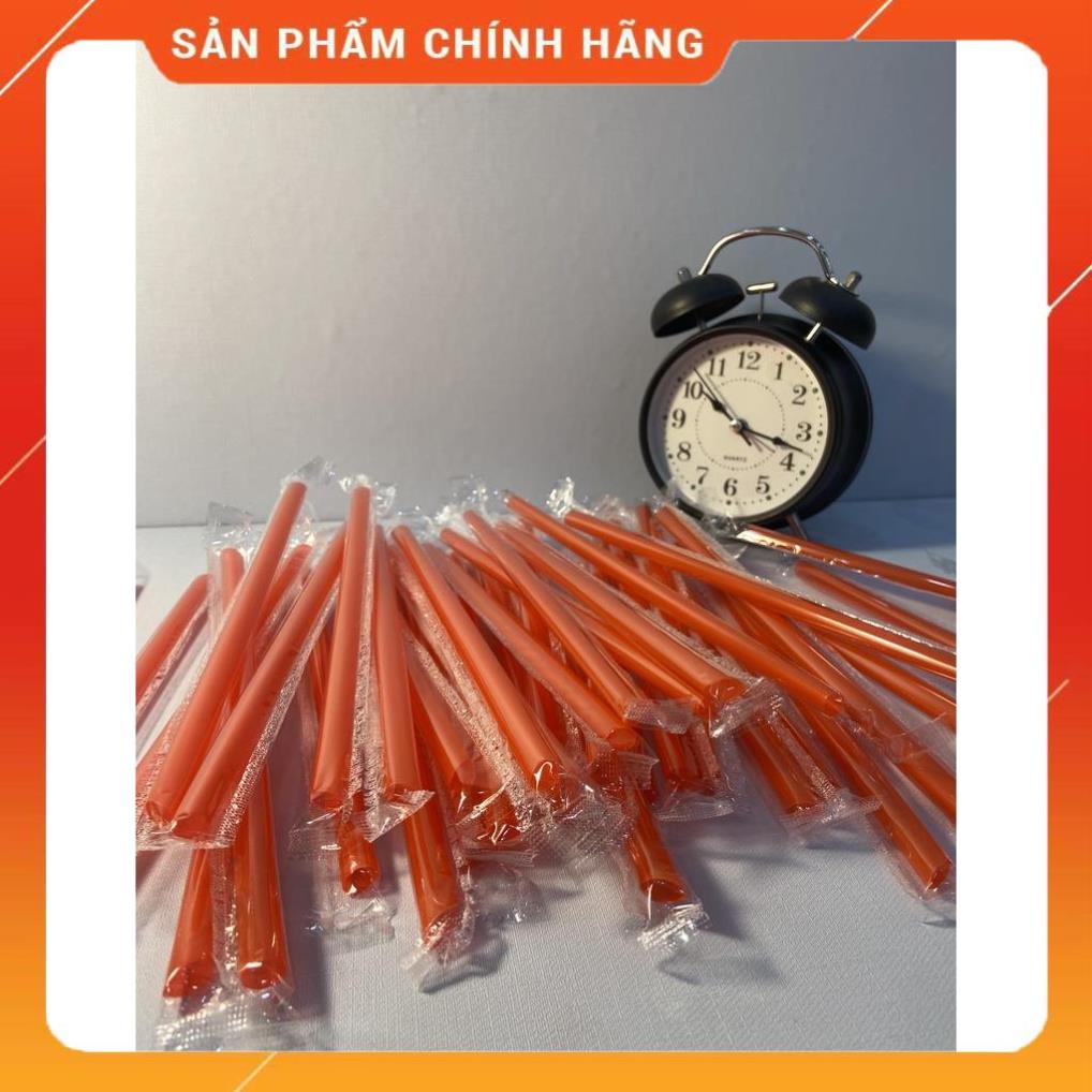 [50 Chiếc] Ống Hút Bọc Phi 8 Đen + Trắng + Đỏ