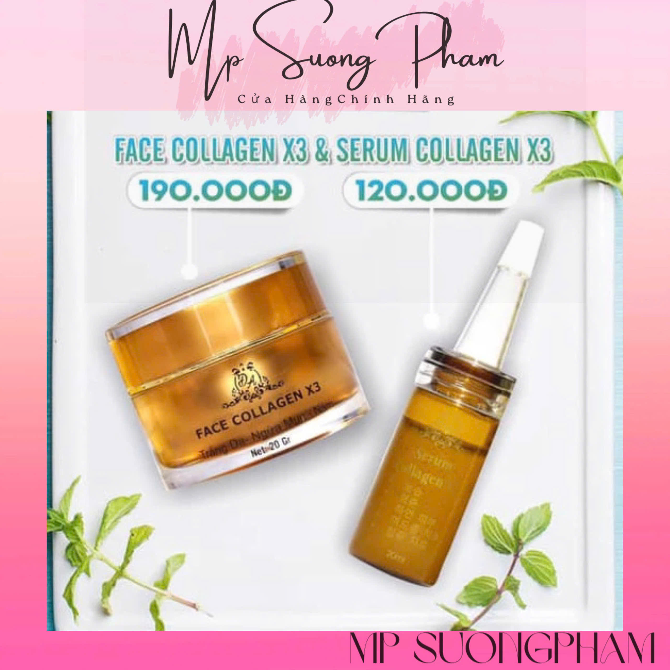 COMBO DƯỠNG DA KEM FACE BAN ĐÊM & SERUM ĐÔNG TRÙNG HẠ THẢO MP ĐÔNG ANH