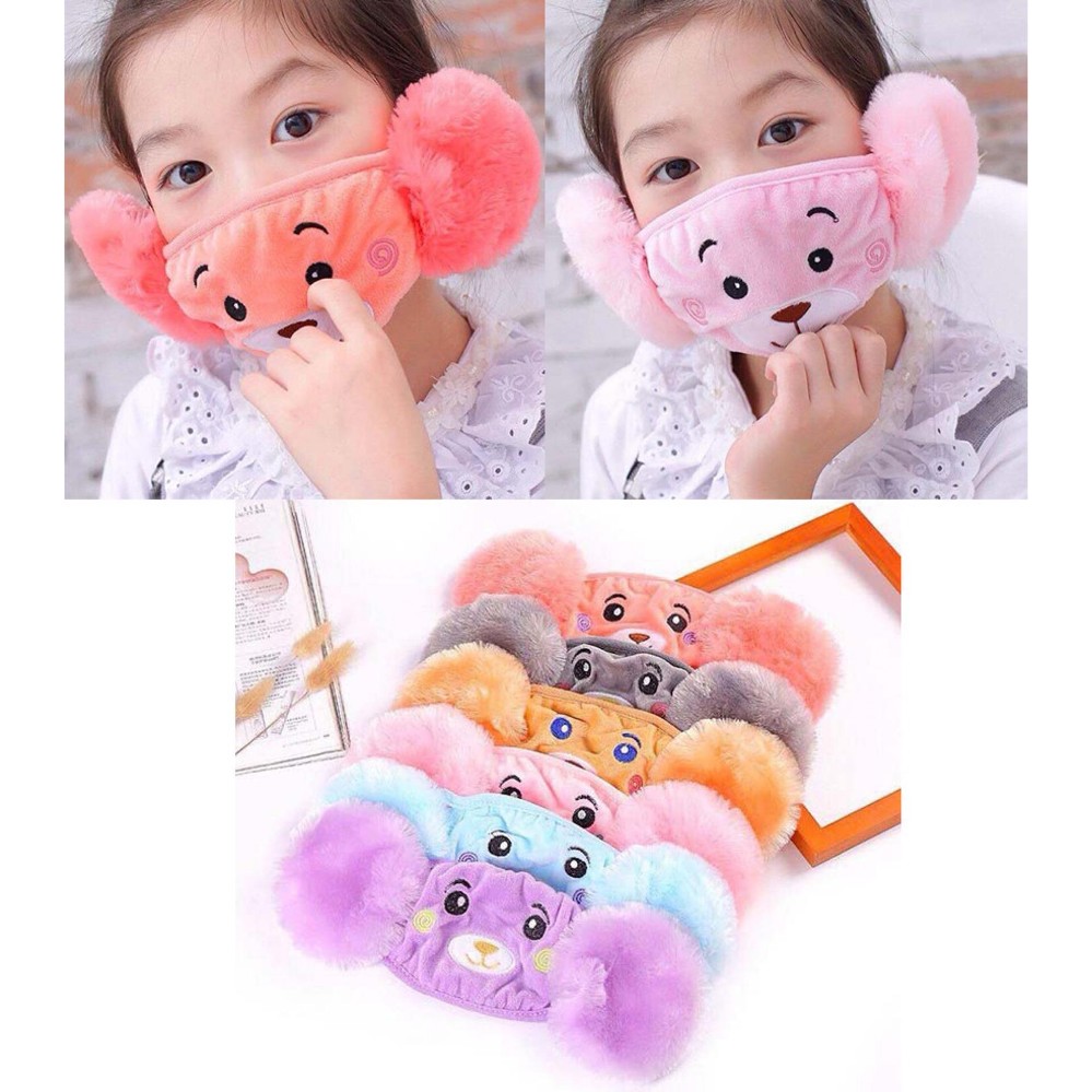 Combo 03 Khẩu Trang Bịt Tai Giữ Ấm Cho Bé