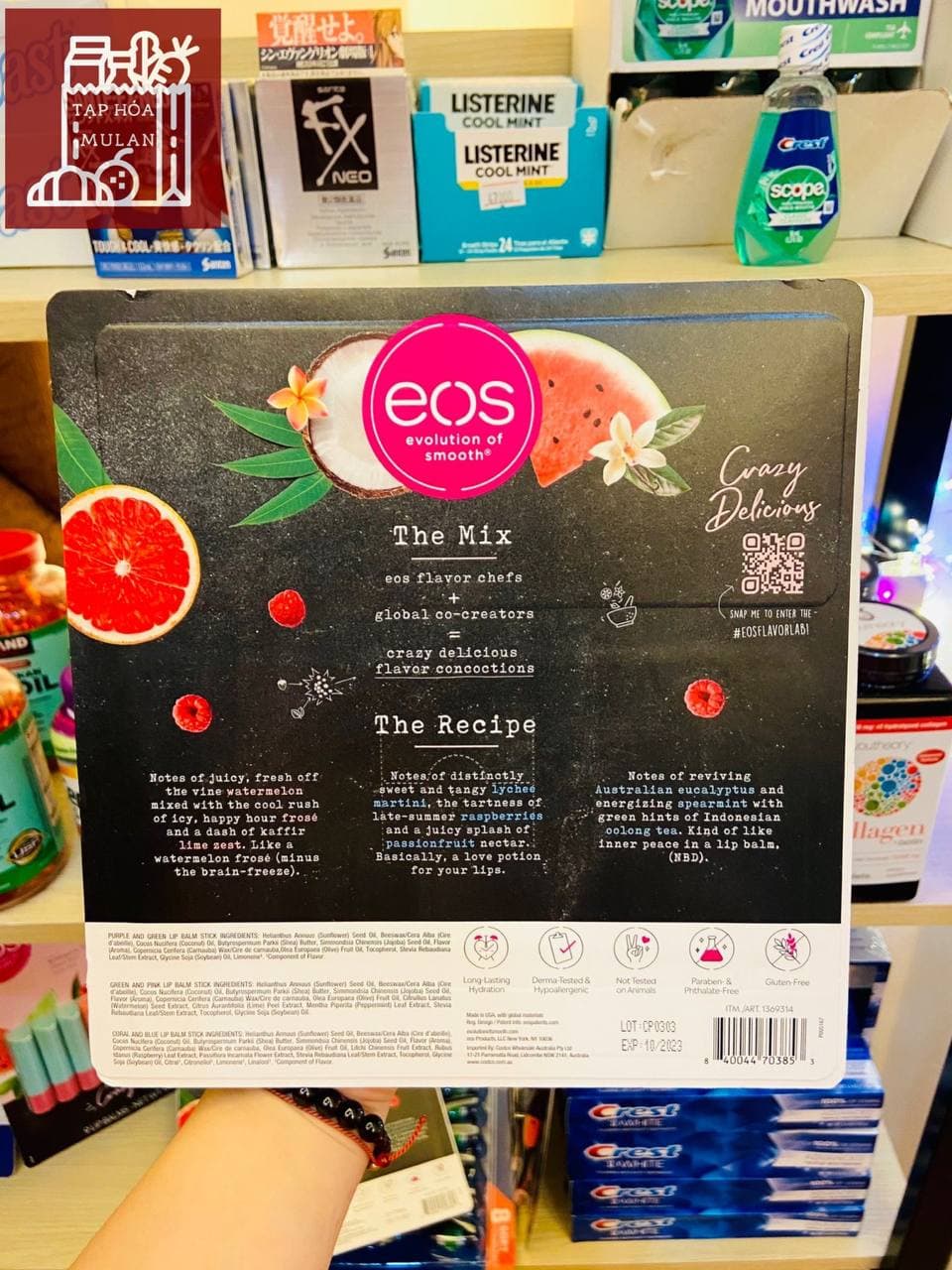 Son dưỡng môi Organic EOS - Set 9 cây