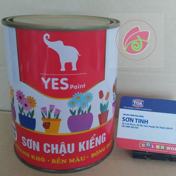 Sơn chậu kiểng 1K Yes Paint màu socola 400g , 800g