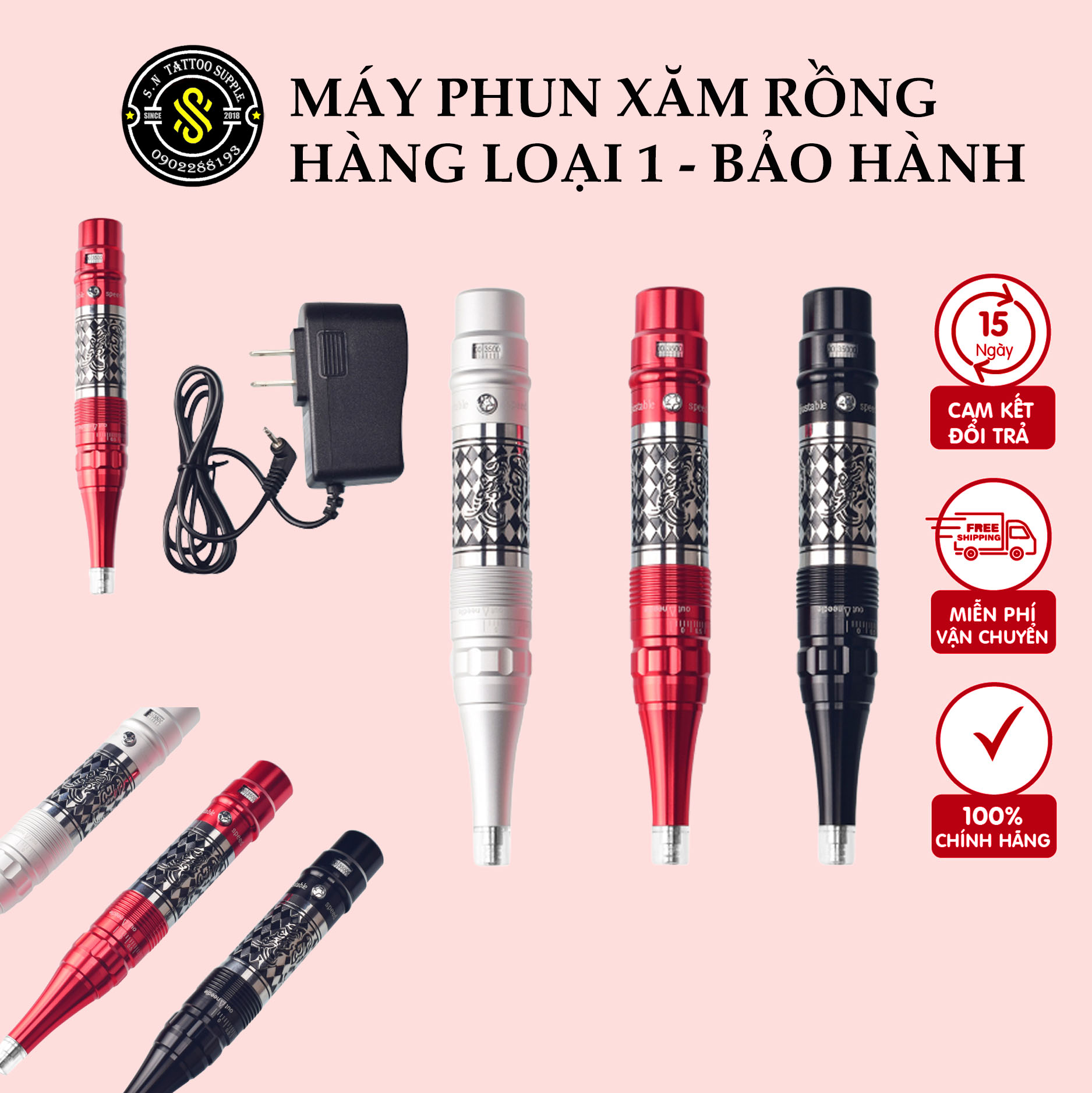 Máy phun xăm rồng lᴏại 1-phun môi -mày - xăm mini