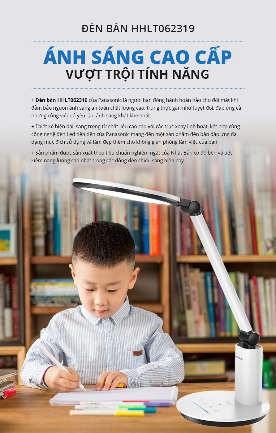 Đèn Bàn Led Panasonic HH-LT062319 [ GIAN HÀNG UY TÍN][HÀNG CHÍNH HÃNG]