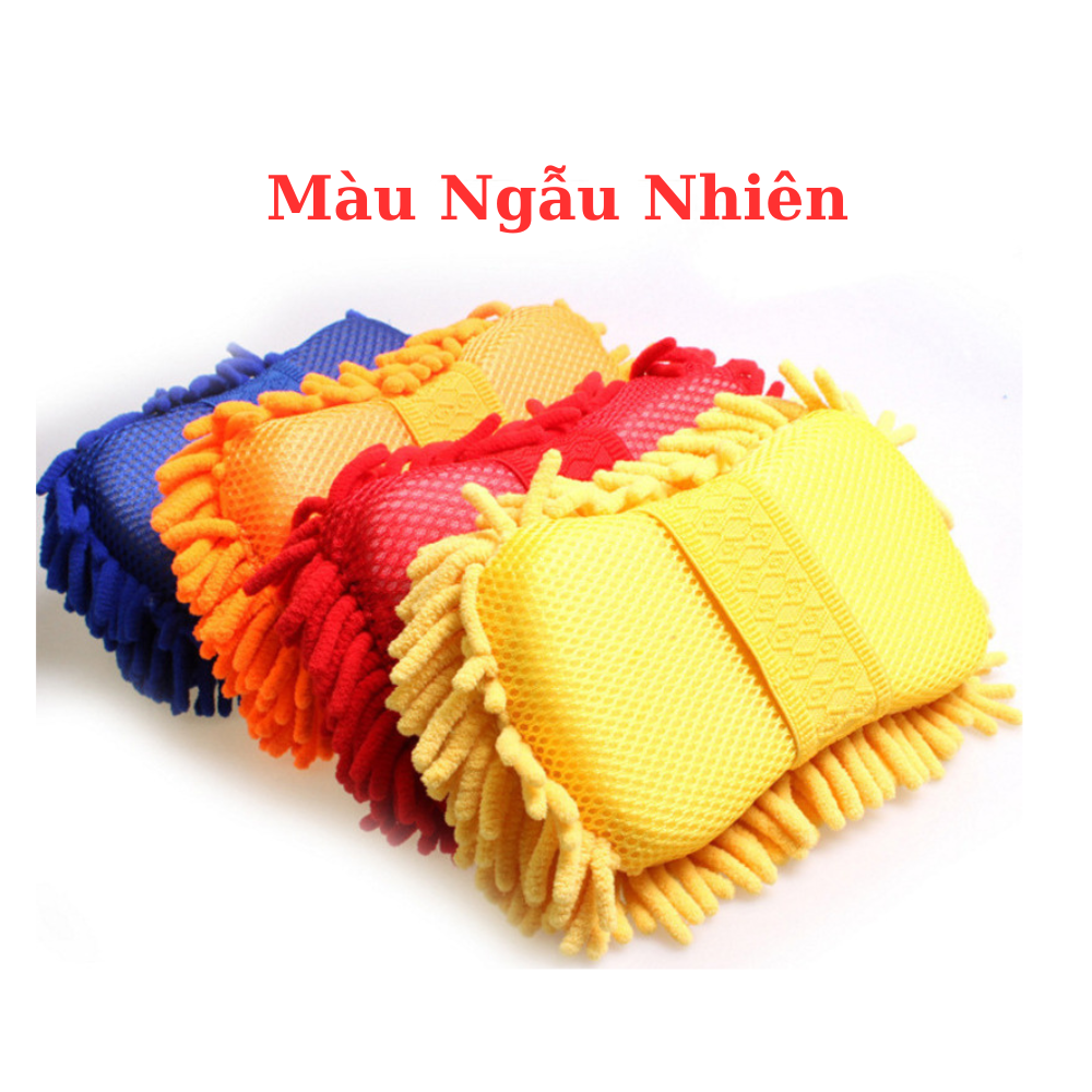 Mút Rửa Xe Chuyên Dụng, Mút Rửa San Hô, Bọt Biển Microfiber Siêu Mềm