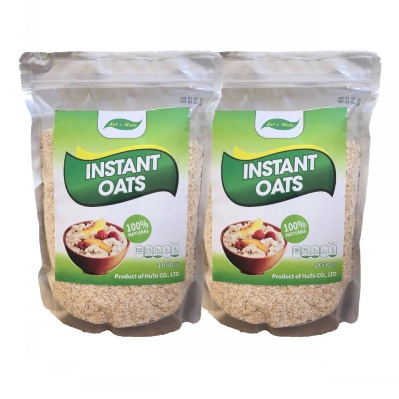 2kg yến mạch Úc instant oats túi 1kg giúp giảm cân, tăng cơ, đẹp da, bé ăn dặm
