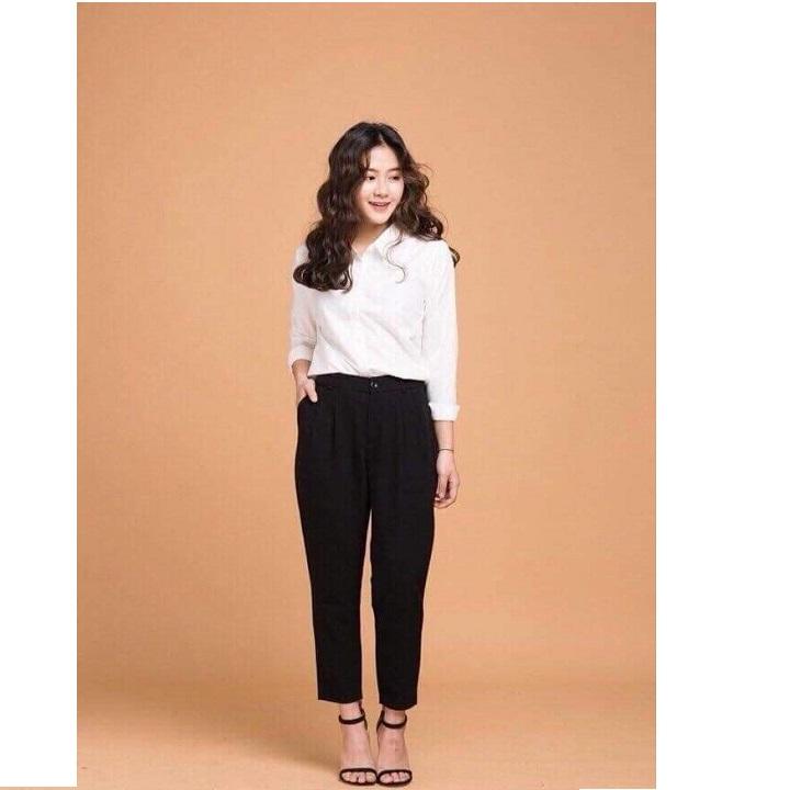 QUẦN TÂY CÔNG SỞ 2 LY HẢI NGÂN HÀNG CAO CẤP Màu Đen có bigsize 108KG