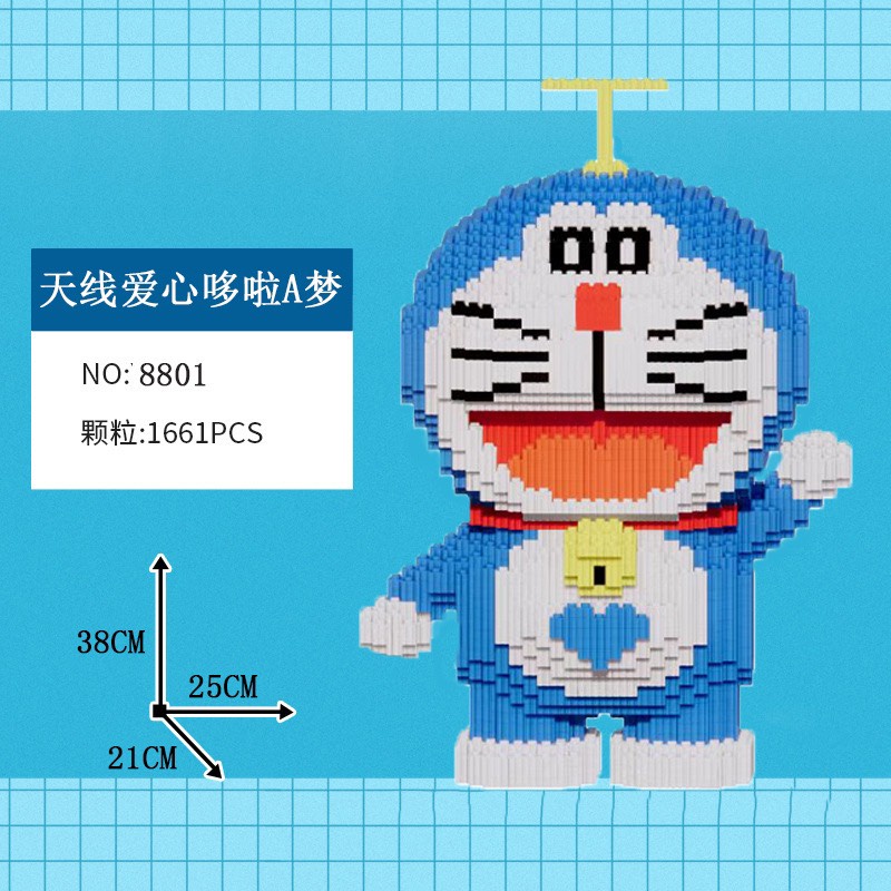 Le go Doraemon Khổng Lồ le go doremon 38cm le go lắp ráp khổng lồ doremon lắp ráp doremon le go lắp ráp size to logo xếp hình le go lắp ráp doraemon mô hình lắp ráp doraemon le go đô rê mon le go lắp ráp mô hình lắp ráp