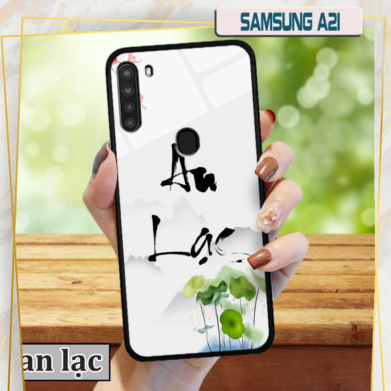 Ốp lưng Samsung Galaxy A21 in 3D chữ thư pháp