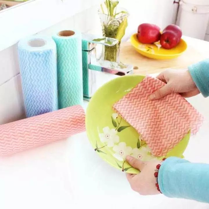 Khăn cuộn đa năng 50 cái(lau bàn thờ,đồ dùng)