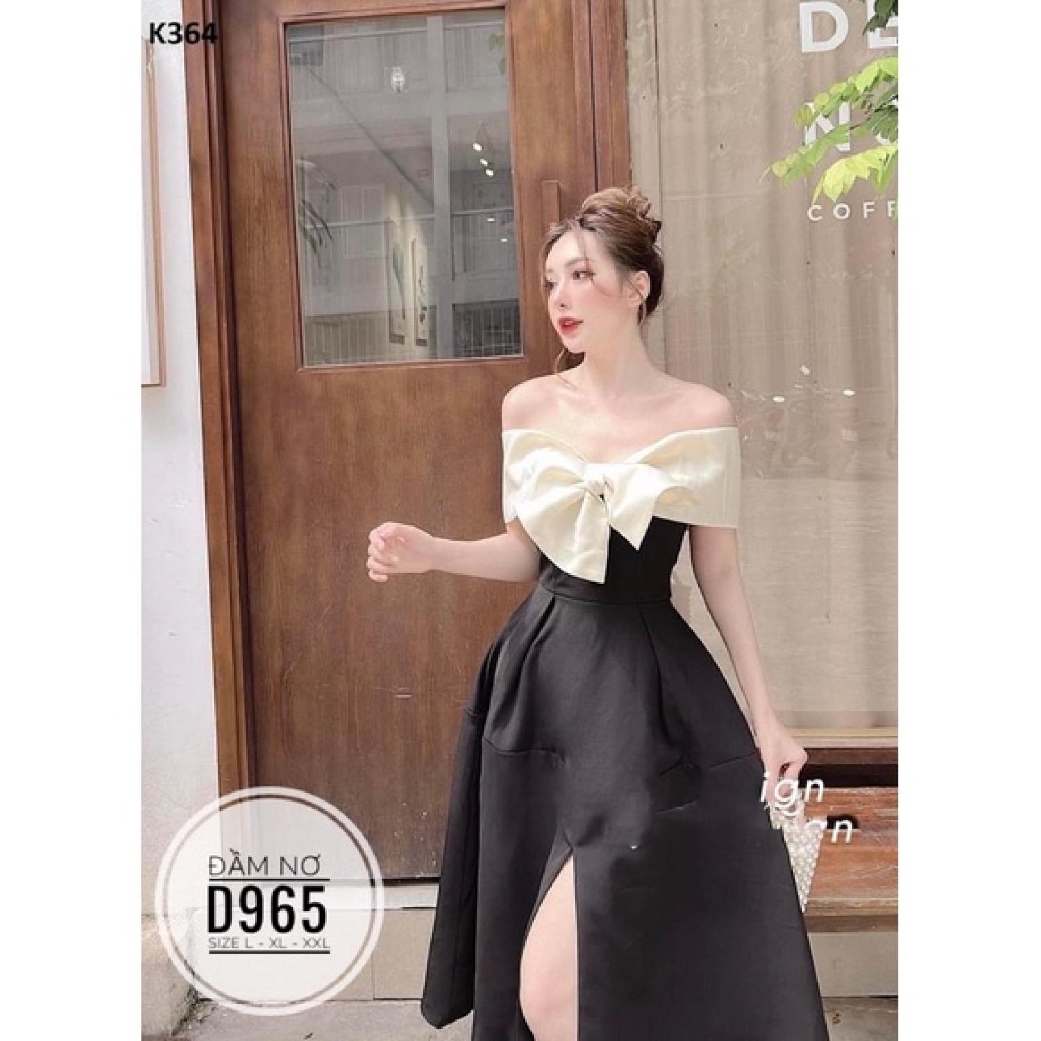 (60-90KG) MINSTORE Bigsize Đầm nơ D965