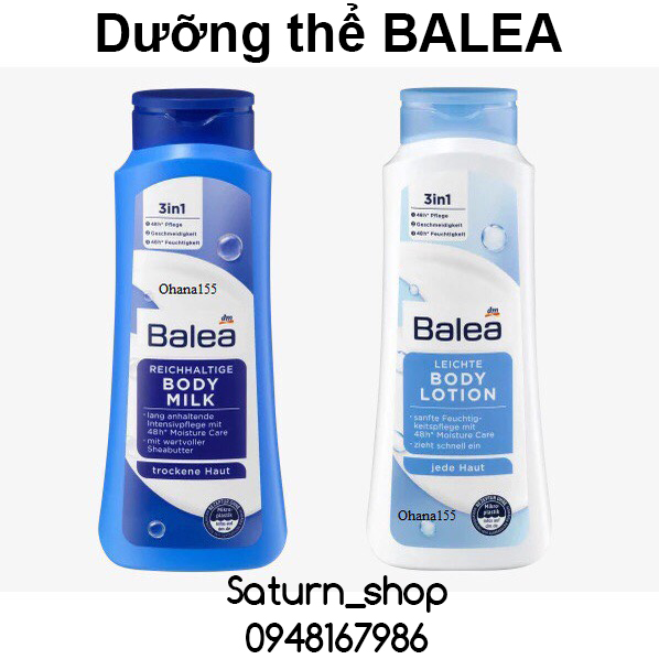 Dưỡng thể BALEA 500ml