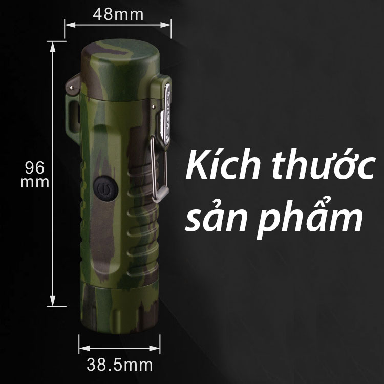 [HCM]Bật Lửa Điện Tử Chống Nước có đen pin cao cấp tiện ích