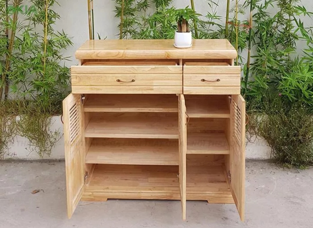 Tủ Giày Gỗ Thông 1M , TỦ DÀY DÉP GỖ vv