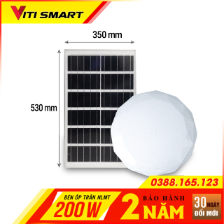 Đèn năng lượng mặt trời ốp trần trong nhà VITI SMART 200w. Den nang luong thumbnail