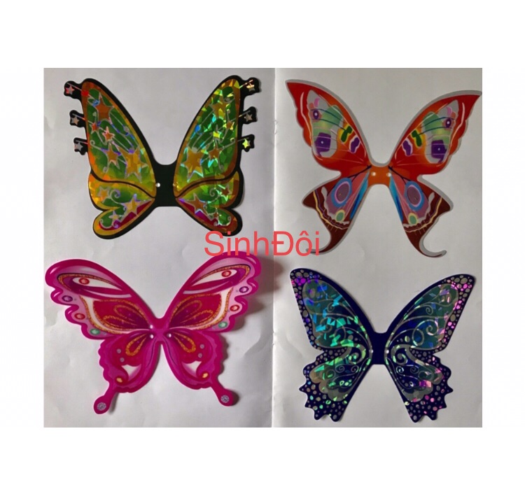 Cánh bướm - phụ kiện búp bê - 4 cái
