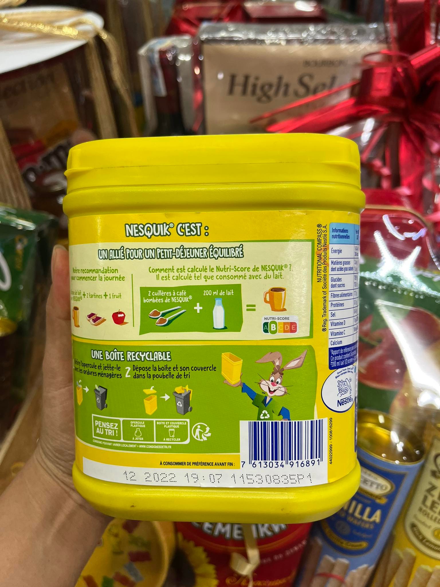 Bột cacao pha sữa Nestle Nesquik Chocolate 490gr