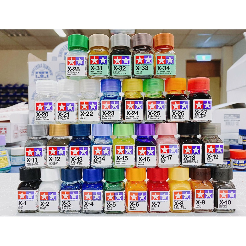[Hoàn Tiền 10%][New] Sơn mô hình Tamiya Enamel bóng X1-X20