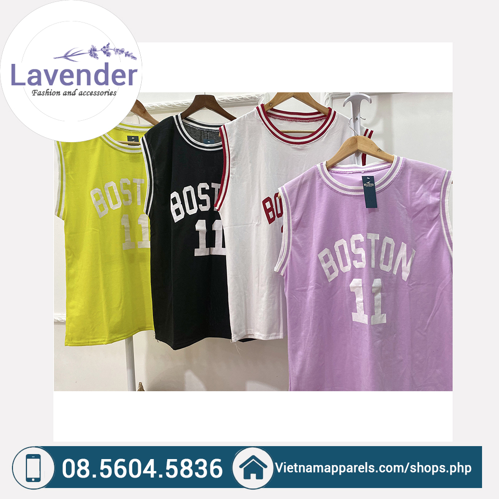 Áo tanktop bóng rổ Boston 11 cực chất