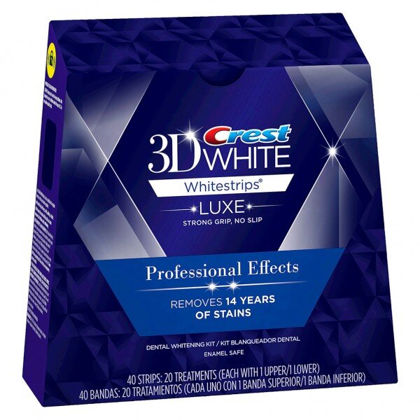 [Combo 4 Gói] Miếng dán trắng răng Crest 3D White (Professional Effects / Glamorous / Gentle Routine)