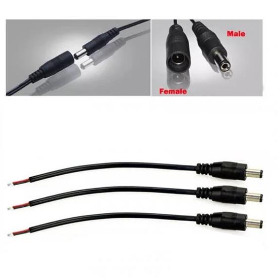Bộ 3 dây nguồn dc đực 5.5x2.1mm