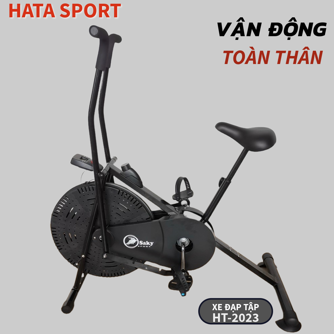 Xe đạp tập thể dục toàn thân tại nhà HT2023 vừa đạp vừa kết hợp tay bền chắc chắn (HÀNG CHÍNH HÃNG)