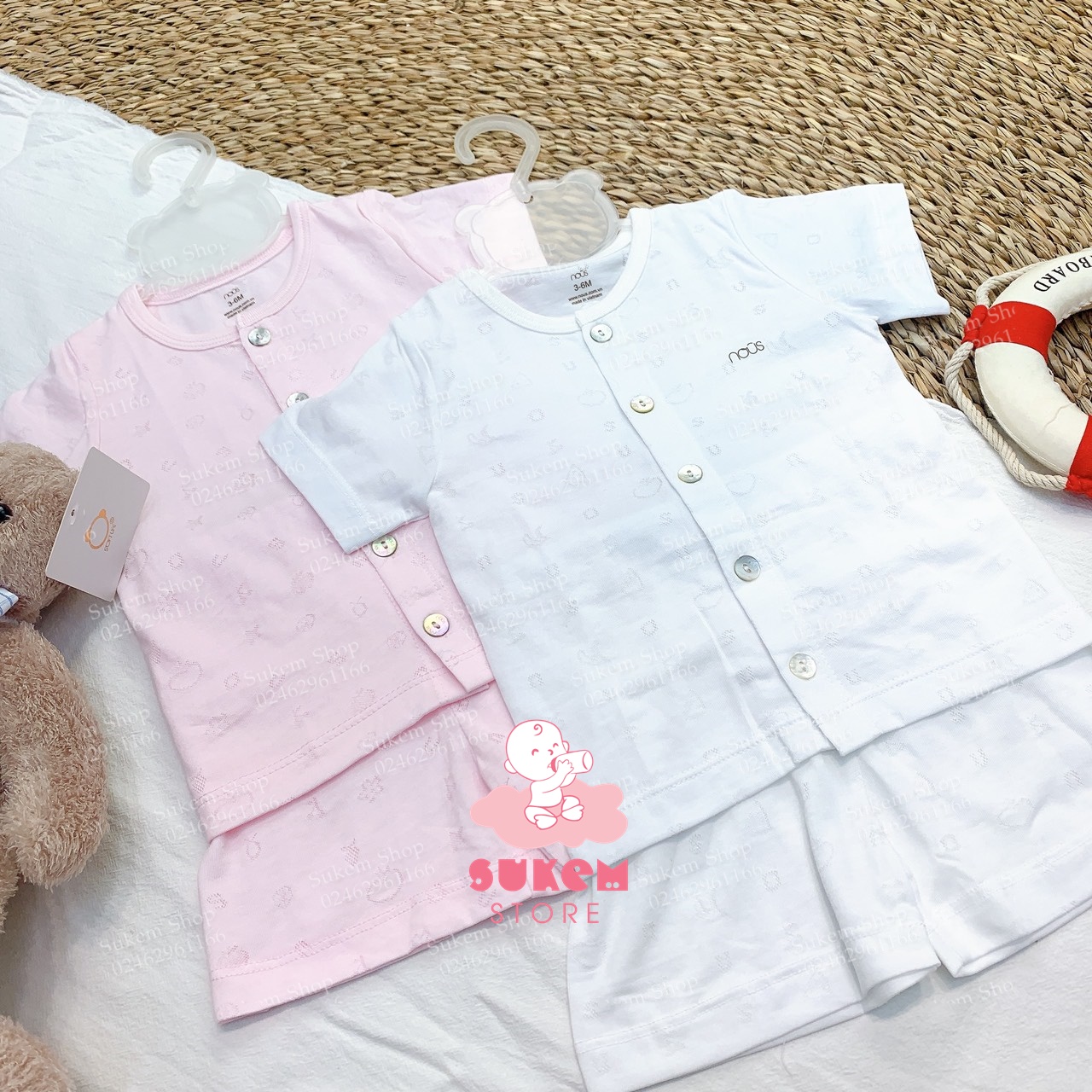 Bộ cài thẳng cộc Nous 2020 Mẫu Mới [Sukem Store]