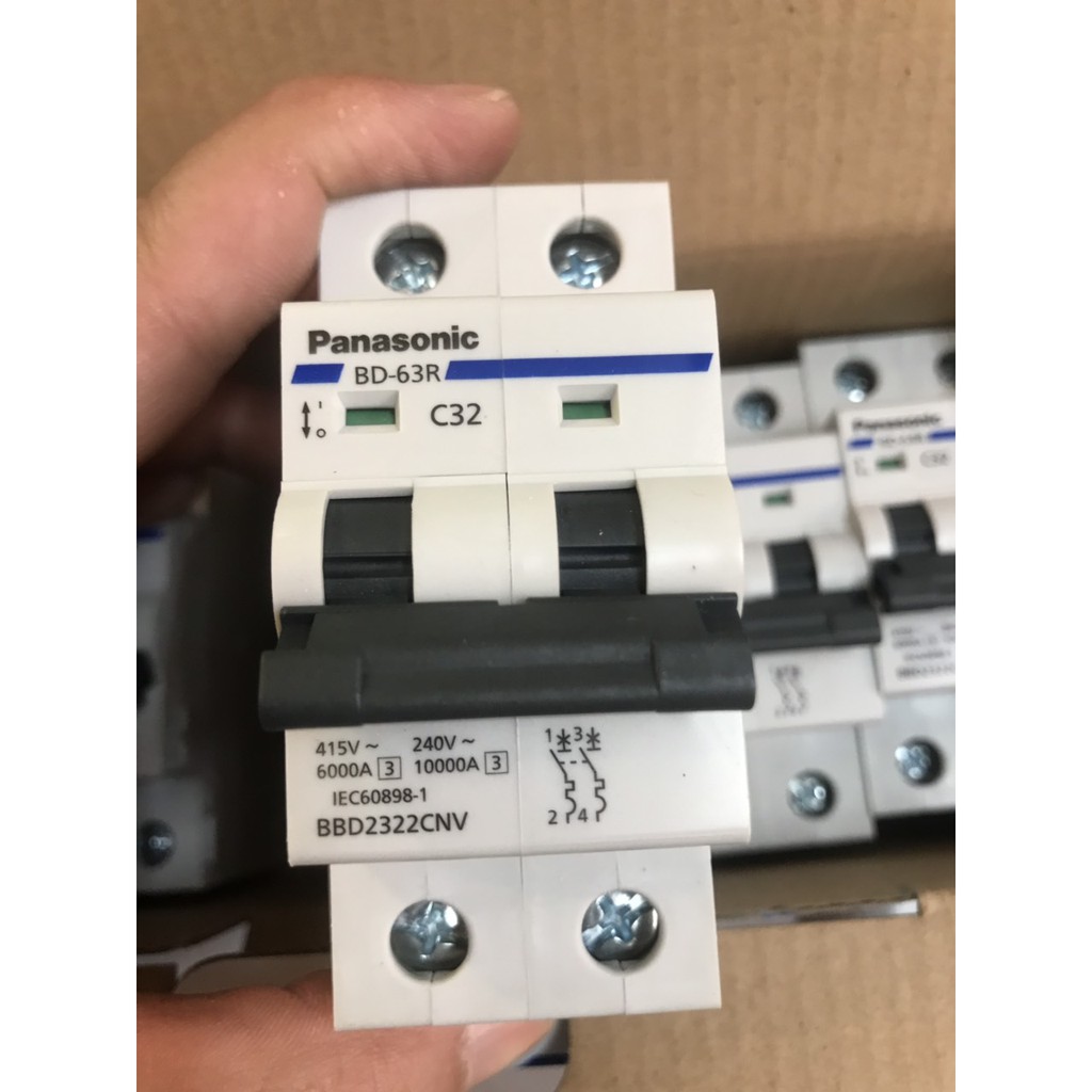 [PANASONIC] Át cài đôi 2 cực C20/C25/C32/C40/C63