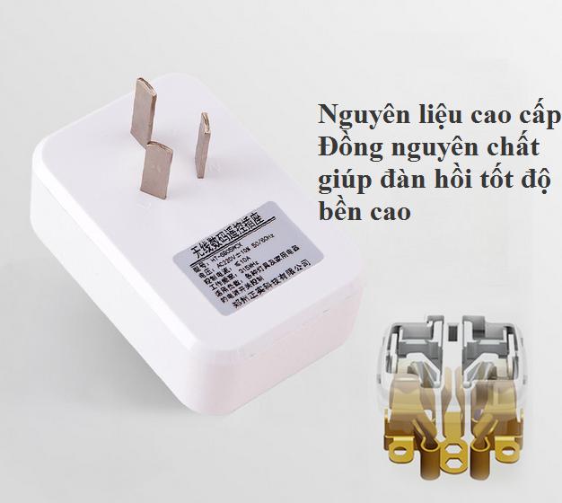Ổ cắm điện thông điều khiển bật tắt thiết bị điện từ xa 100M Honest HT-6805WCX (2200W/220V) công tắc điều khiển từ xa, công tắc điện thông minh , ổ cắm điều khiển từ xa, công tắc wifi, ổ cắm đa năng, ổ cắm hẹn giờ, công tắc không dây