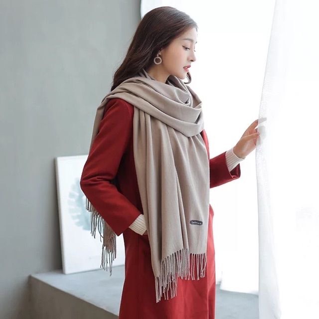 [XẢ HÀNG] Khăn choàng quàng cổ giữ ấm Cashmere Chất Len Dệt Mịn