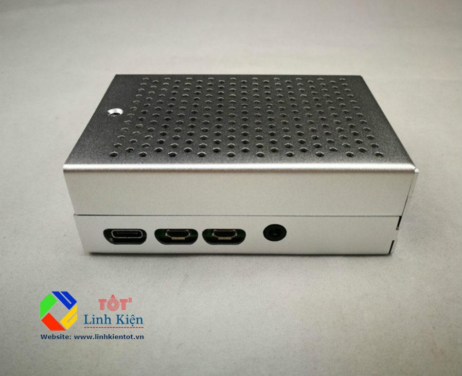 [Kèm Quạt] Vỏ Case Nhôm Bảo Vệ Raspberry Pi 4 Model B - Thiết Kế Thông Minh