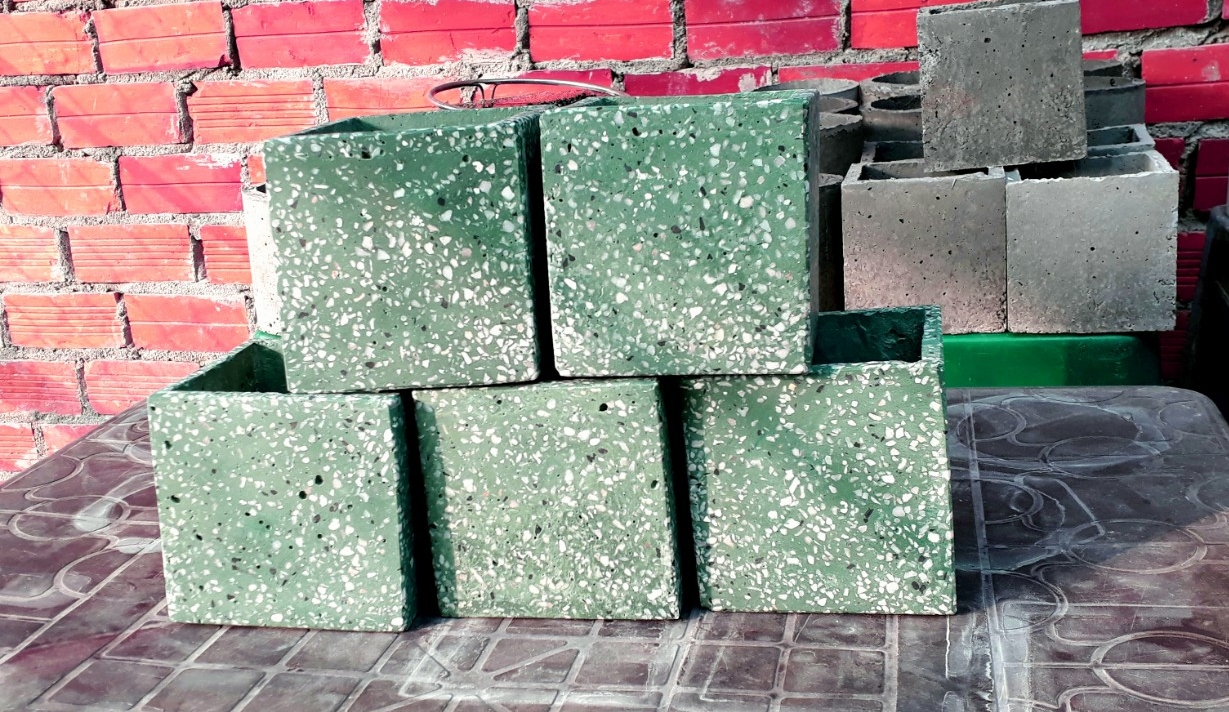 chậu đá mài graniti mini