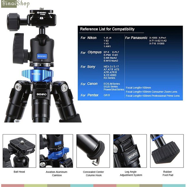 Chân đế tripod cho máy ảnh Benro IS05