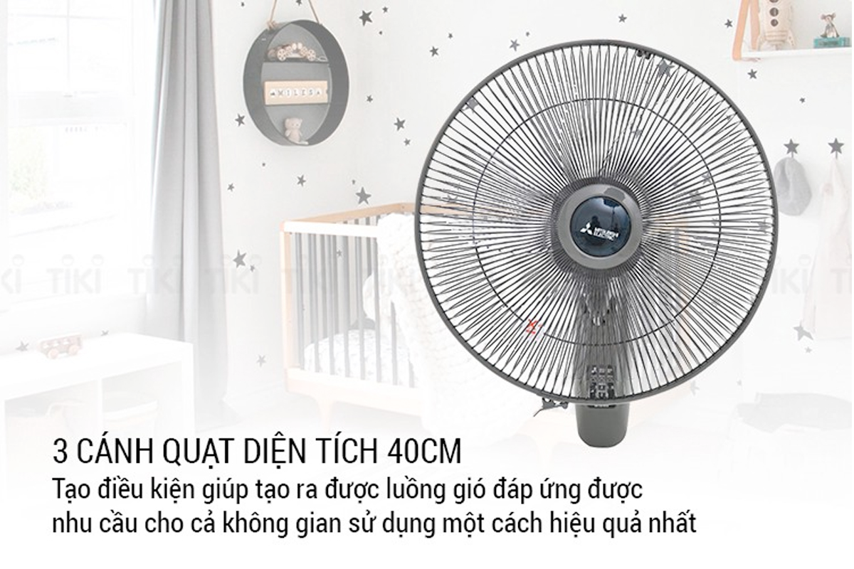 [HCM]Quạt treo tường Mitshubishi W16-RA