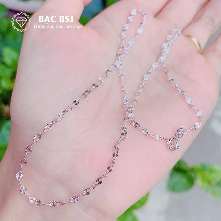 Dây chuyền bạc nữ. Bạc BSJ