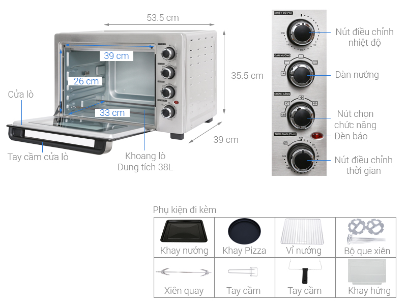 Lò nướng Sharp EO-A384RCSV-ST 38 lít (Giá áp dụng giao tại HN, HCM& các tỉnh liên hệ shop)