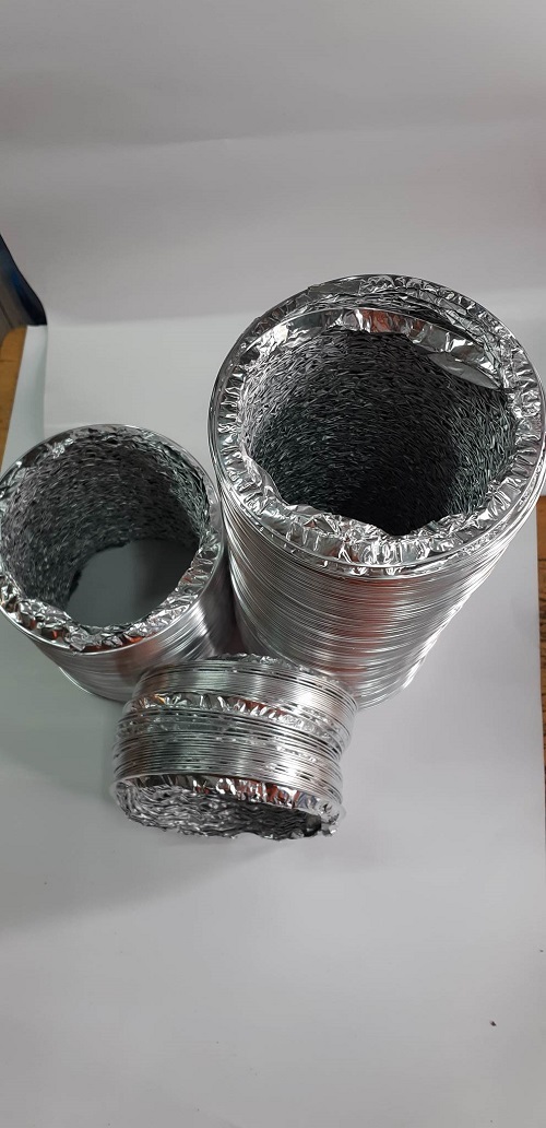 Ống gió mềm không bảo ôn hút mùi phi 150 dài 8m