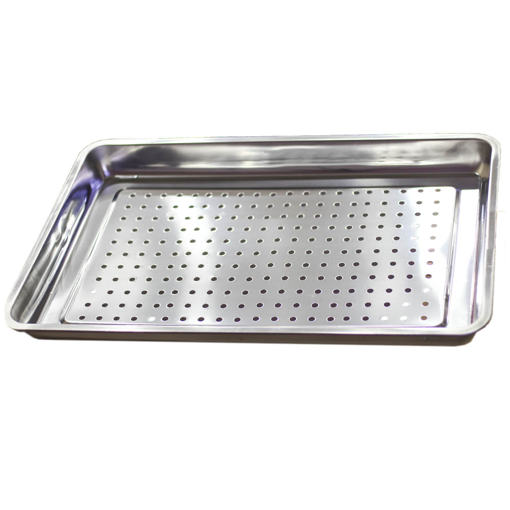 Khay inox có lỗ hấp đa năng hấp bánh bao 40*60