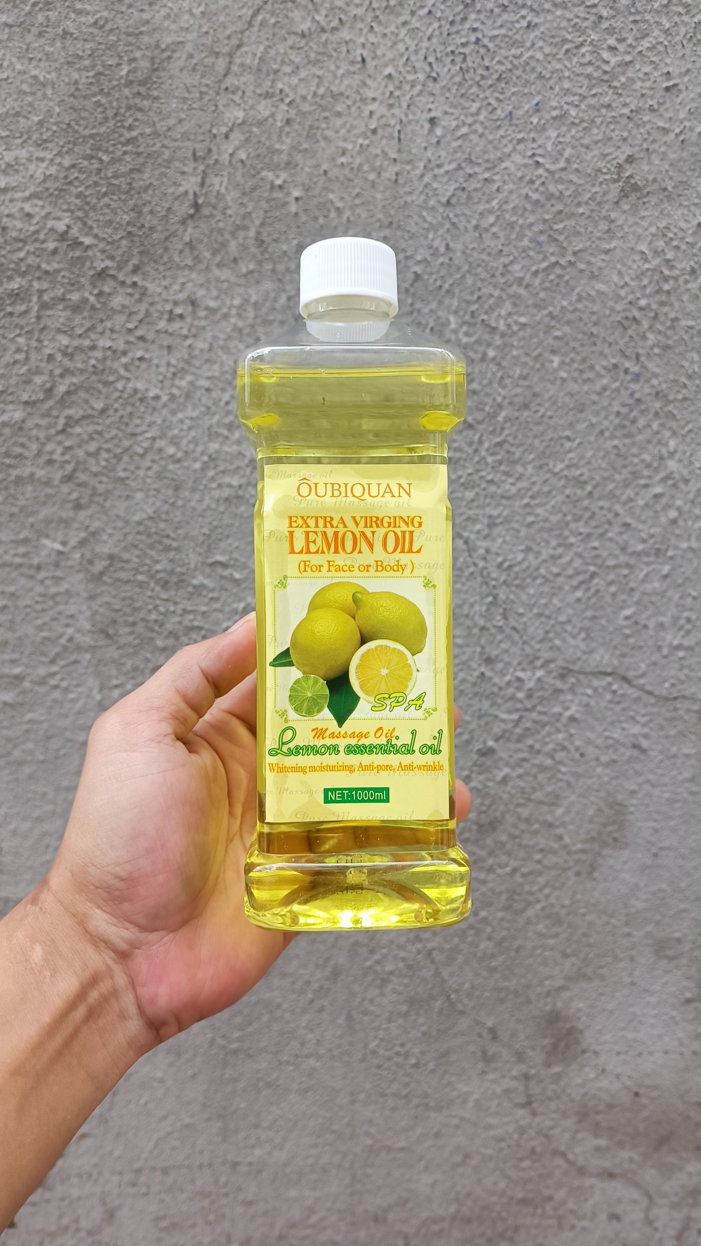 Dầu massage body dừa, óc chó, bơ, chanh chai 550ml